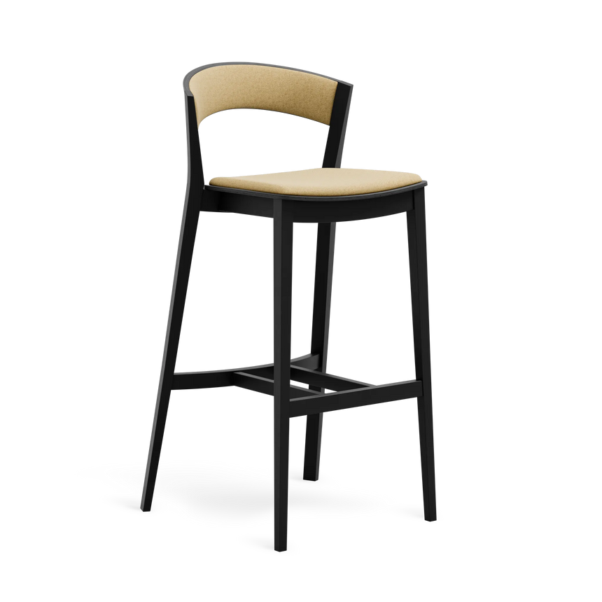 Paged Archer H-4801 kárpitozott bárszék fekete pácolt bükk vázon