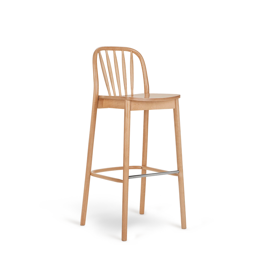 Paged Aldo H-1070 bárszék hajlított bükk vázzal, 78 cm ülésmagasság