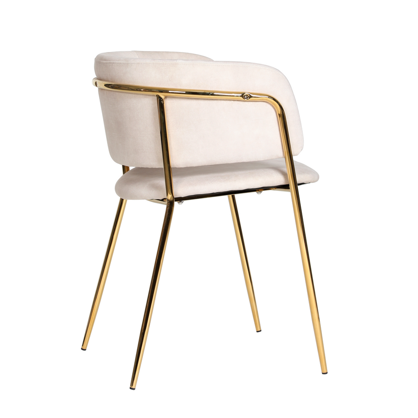 Jedálenská stolička KL Mia v béžovej farbe