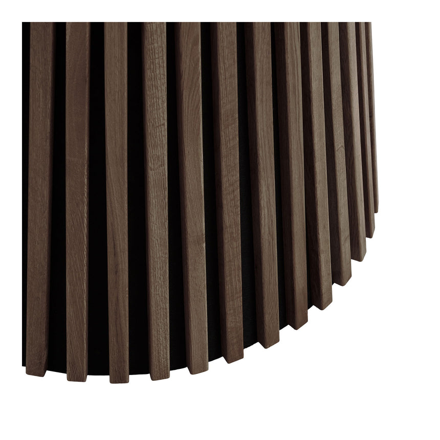 Jedálenský stôl Osaka – Ø120 cm, údený dub