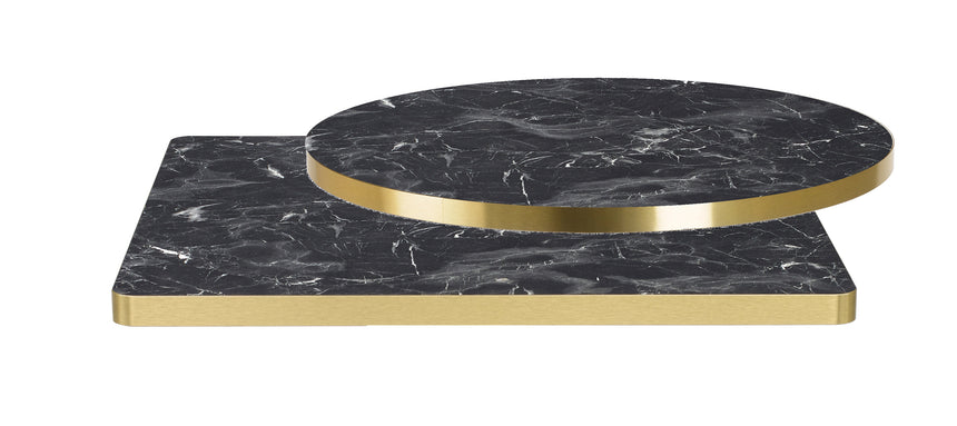 Laminovaná stolová doska SC 574, efekt čierneho mramoru