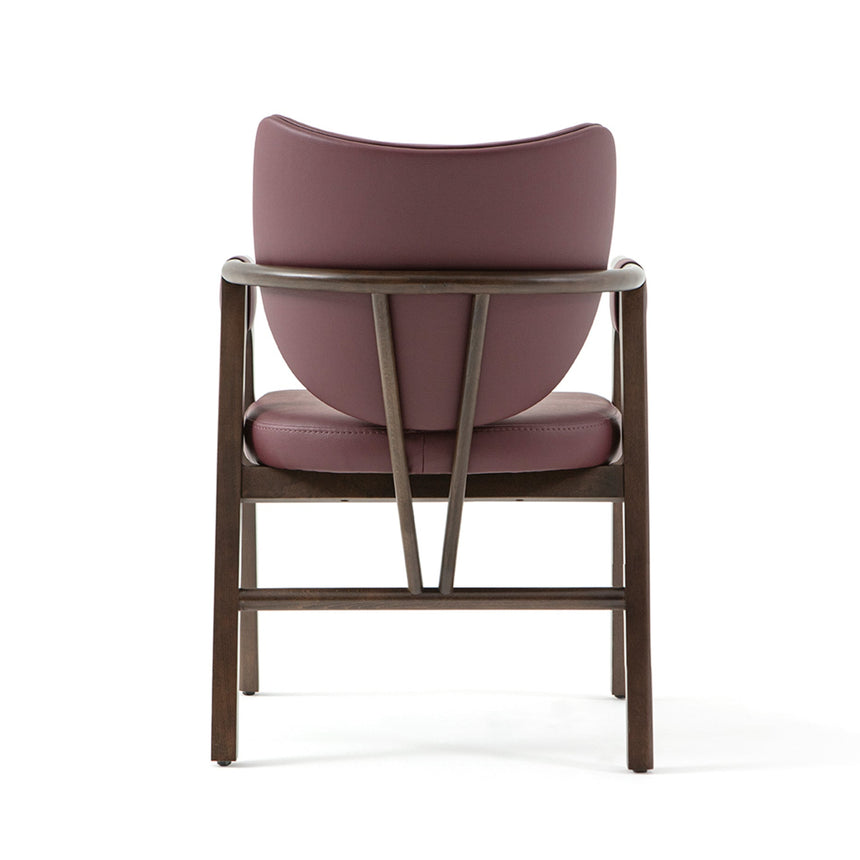 Hnedá reštauračná stolička s voliteľným čalúnením, morená