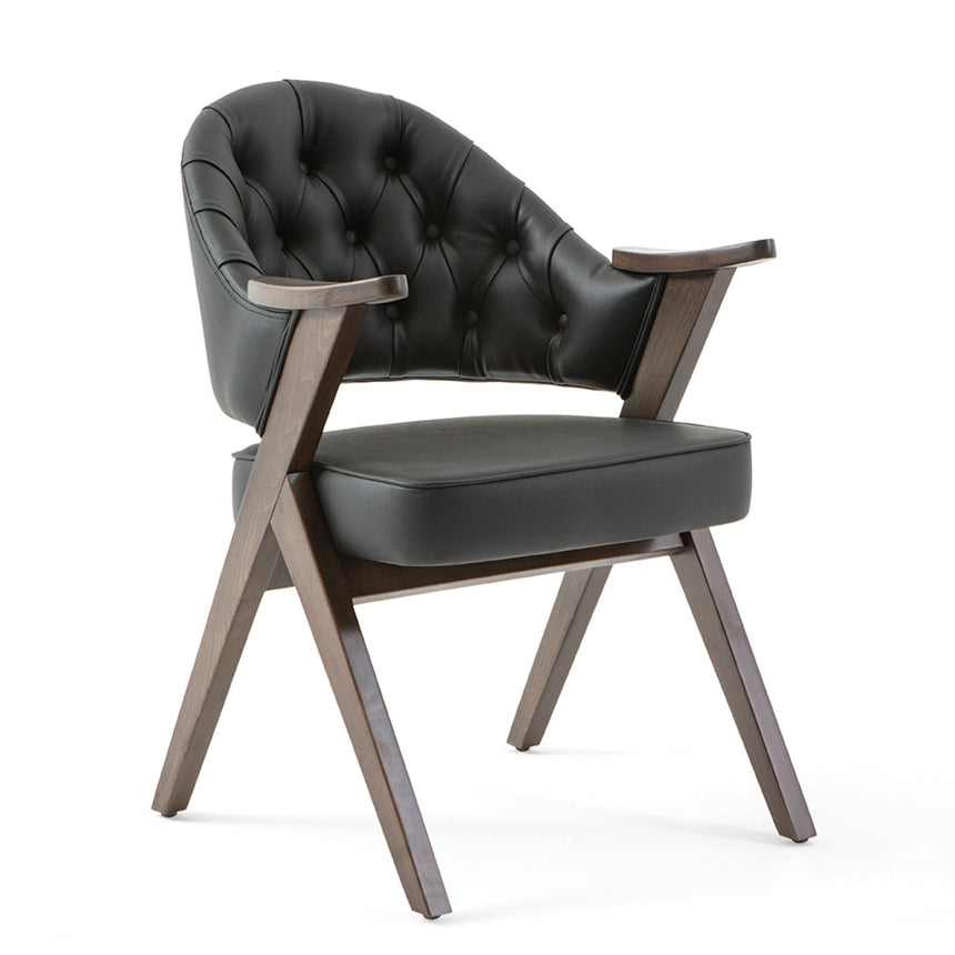 Reštauračná stolička Robert s voliteľným čalúnením a morením