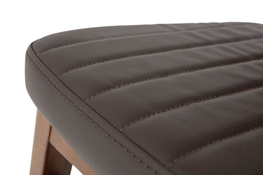 Reštauračná stolička Evans, s voliteľným čalúnením, morená