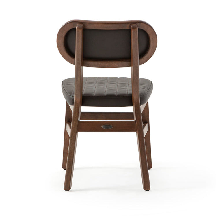 Reštauračná stolička Evans, s voliteľným čalúnením, morená