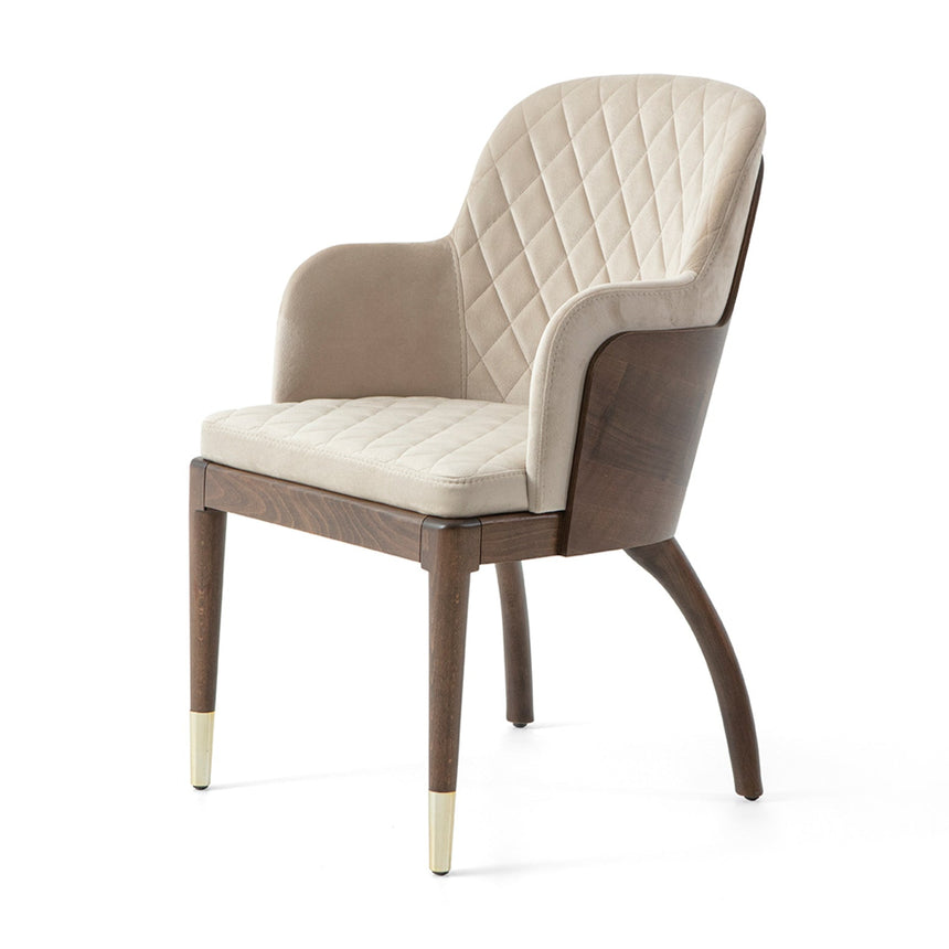 Reštauračná stolička Charla Plus s voliteľným čalúnením a morením