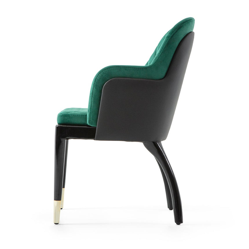 Reštauračná stolička Charla s voliteľným čalúnením a morením