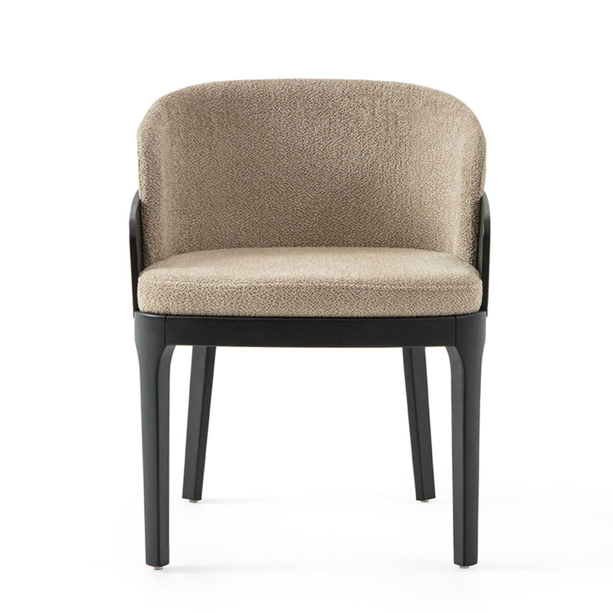 Reštauračná stolička Kyle s voliteľným čalúnením a morením