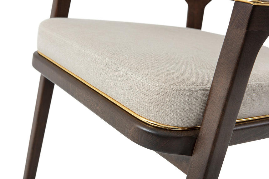 Reštauračná stolička Sophia s voliteľným čalúnením a morením