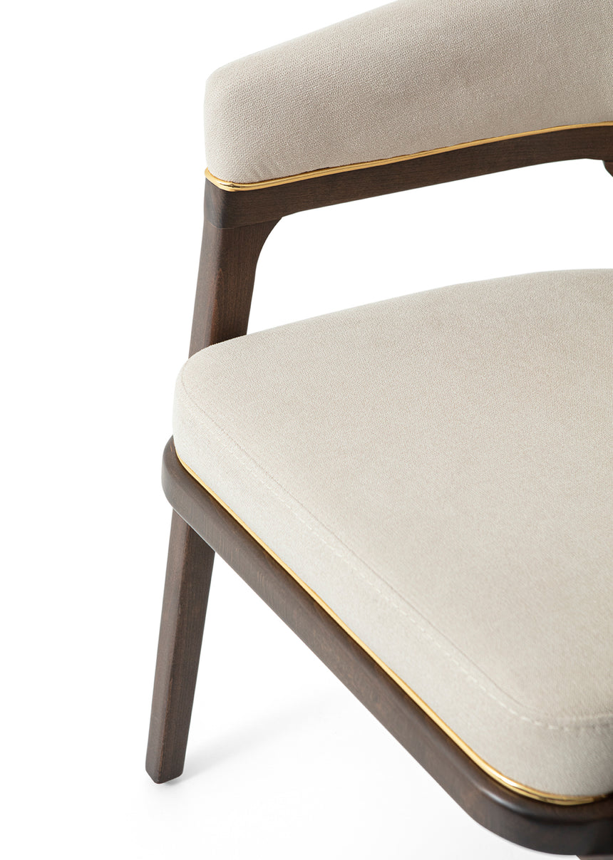 Reštauračná stolička Sophia s voliteľným čalúnením a morením