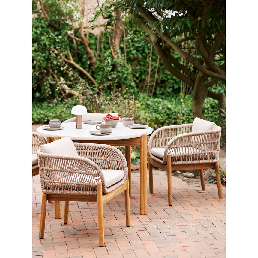 Terracina I. záhradná jedálenská súprava pre 4 osoby