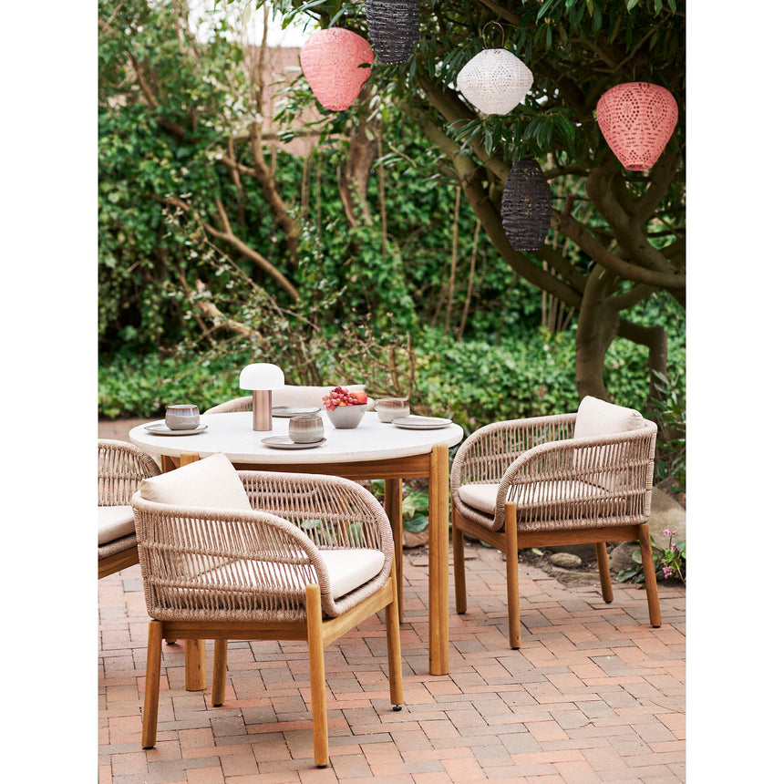 Terracina I. záhradná jedálenská súprava pre 4 osoby