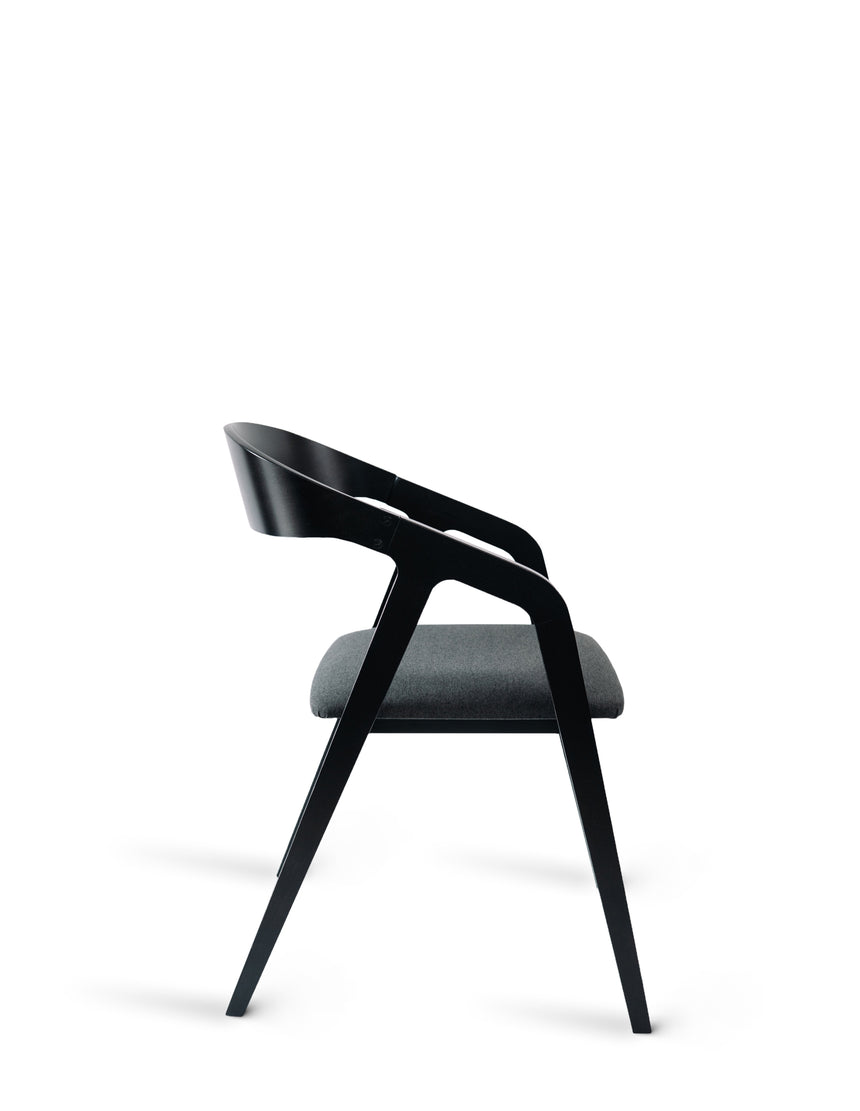 Jedálenská stolička s rámom - s voliteľným čalúnením/morením