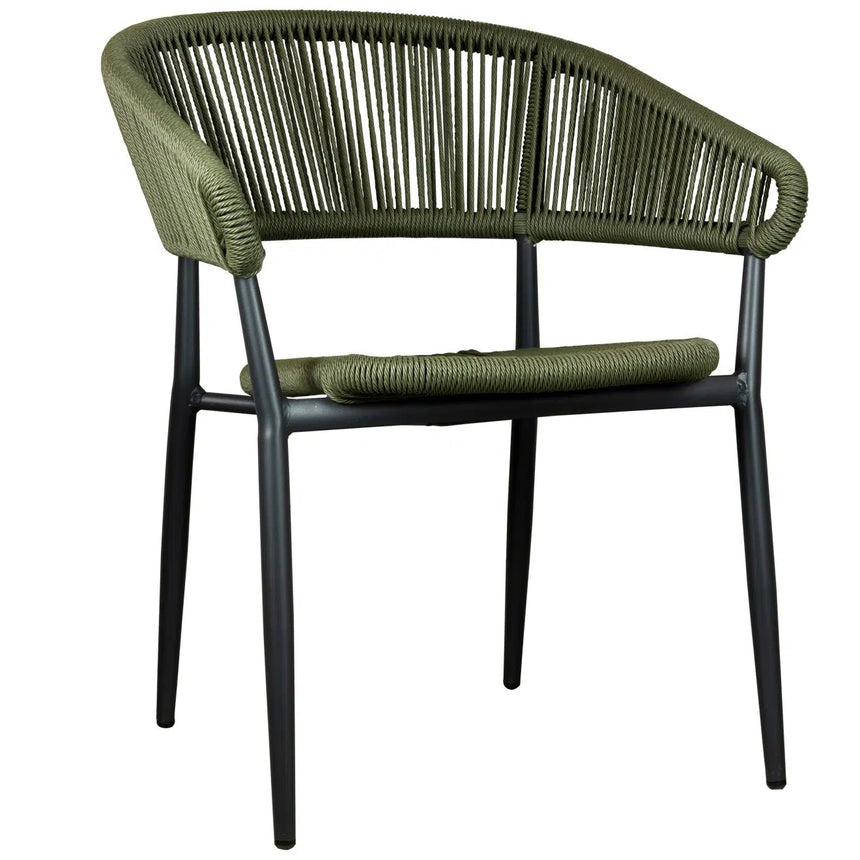 Záhradná stolička Jacco, zelená