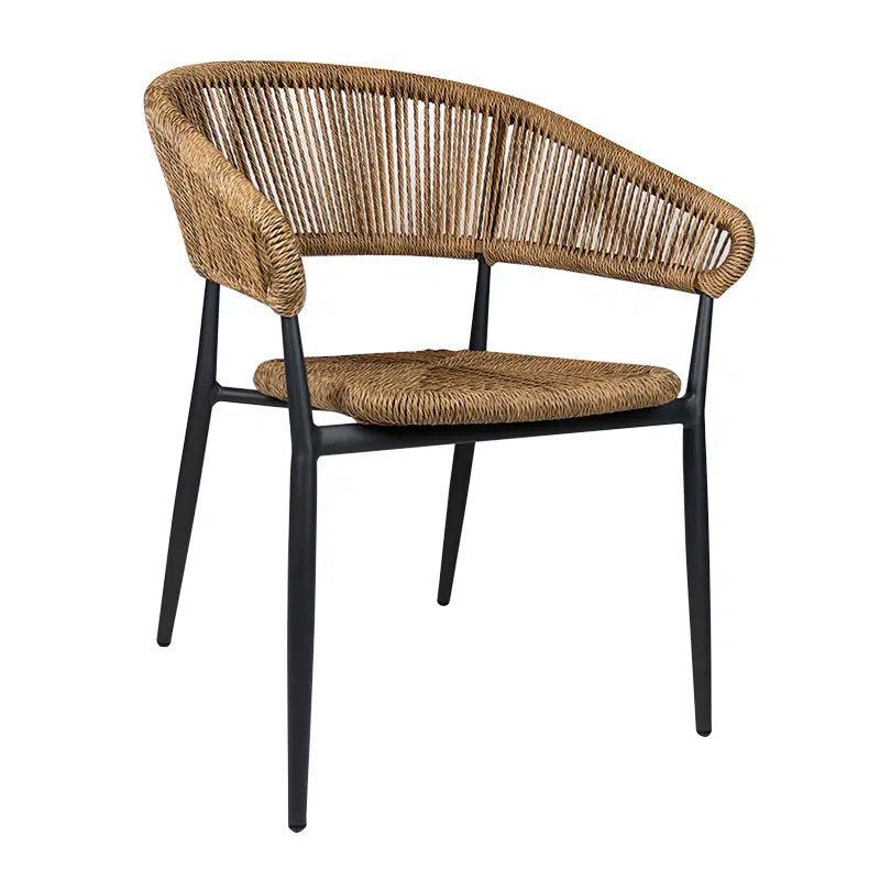 Záhradná stolička Jacco, prírodná farba