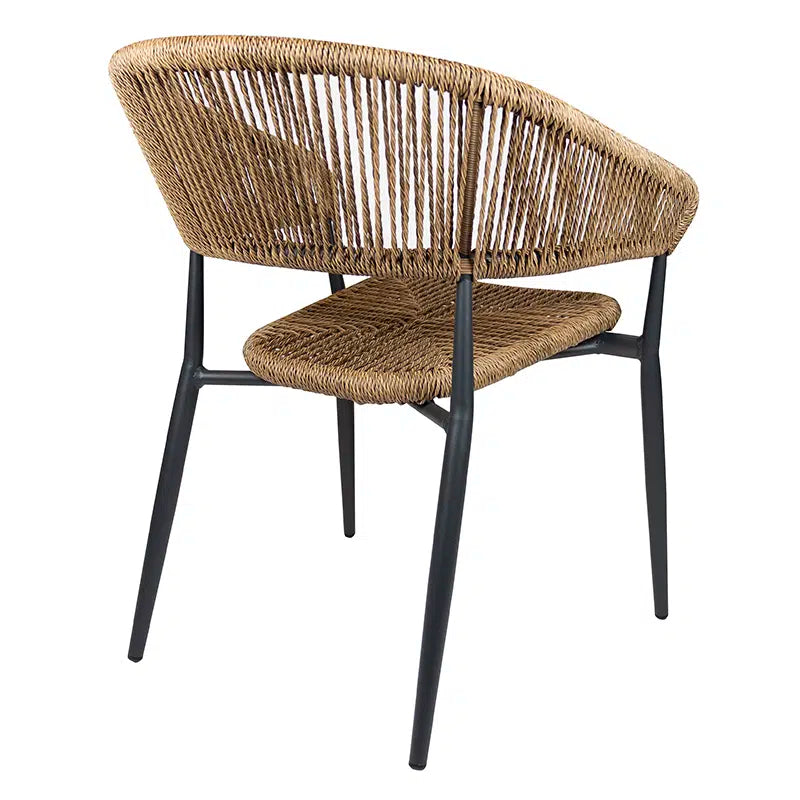 Záhradná stolička Jacco, prírodná farba