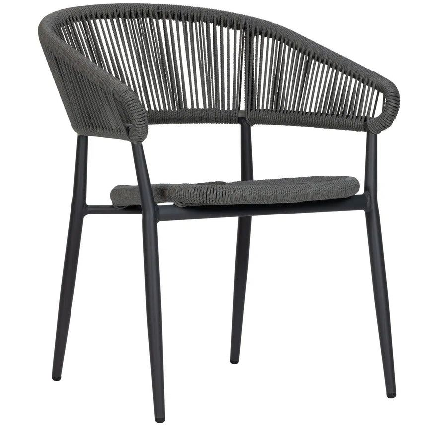 Záhradná stolička Jacco, sivá