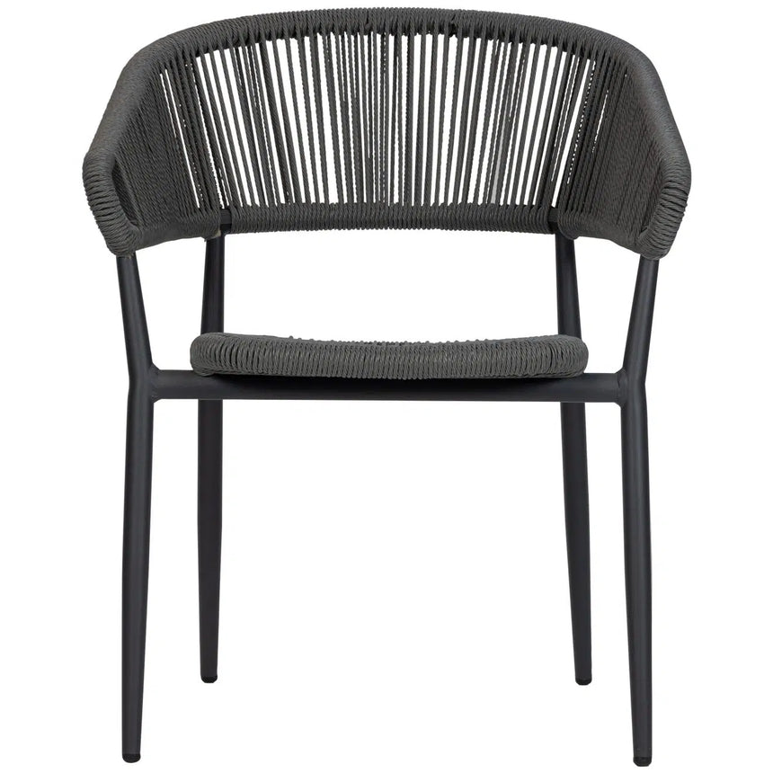 Záhradná stolička Jacco, sivá