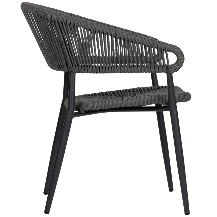 Záhradná stolička Jacco, sivá