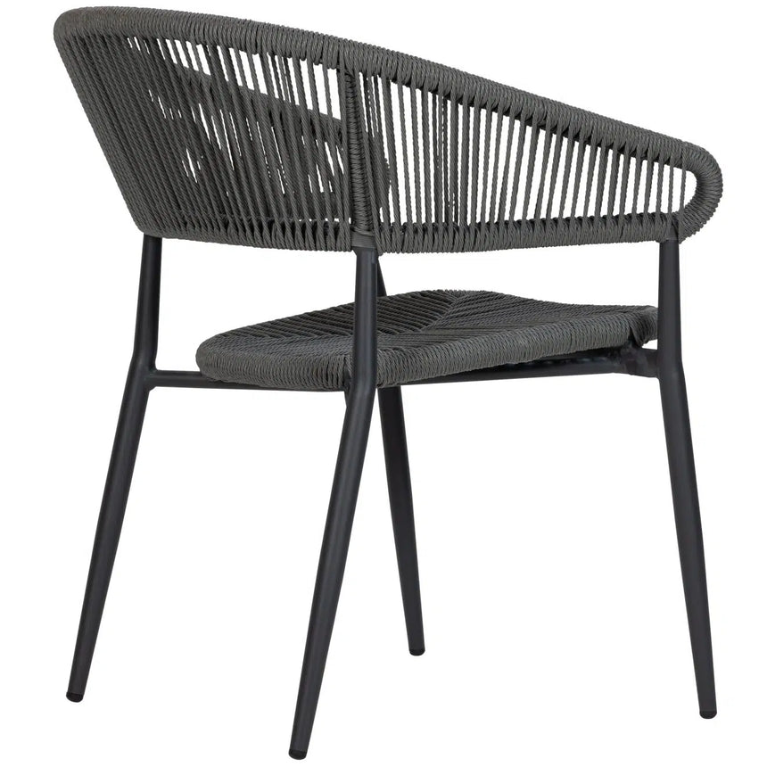 Záhradná stolička Jacco, sivá