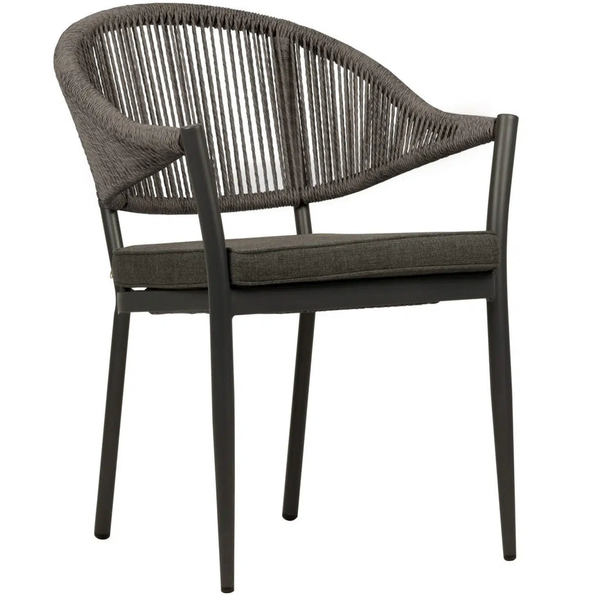 Záhradná stolička Lion, sivá