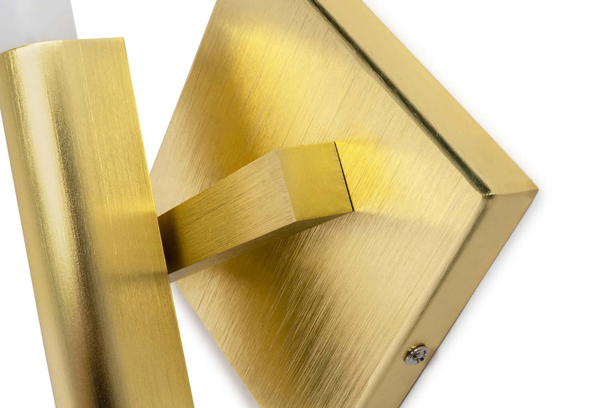 Nástenná lampa Candelabr zlatá – hliník, sklo