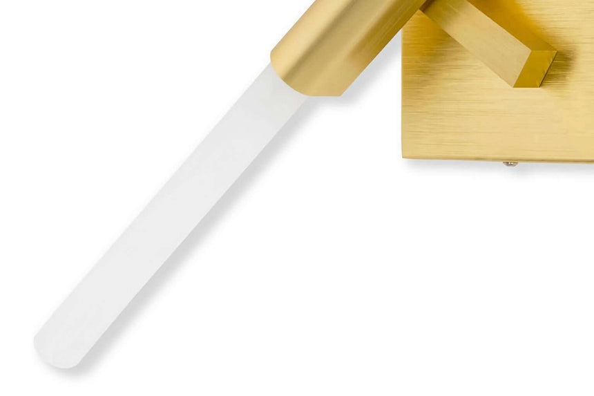 Nástenná lampa Candelabr zlatá – hliník, sklo