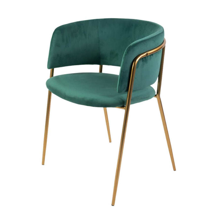 Jedálenská stolička Mia v zelenej farbe