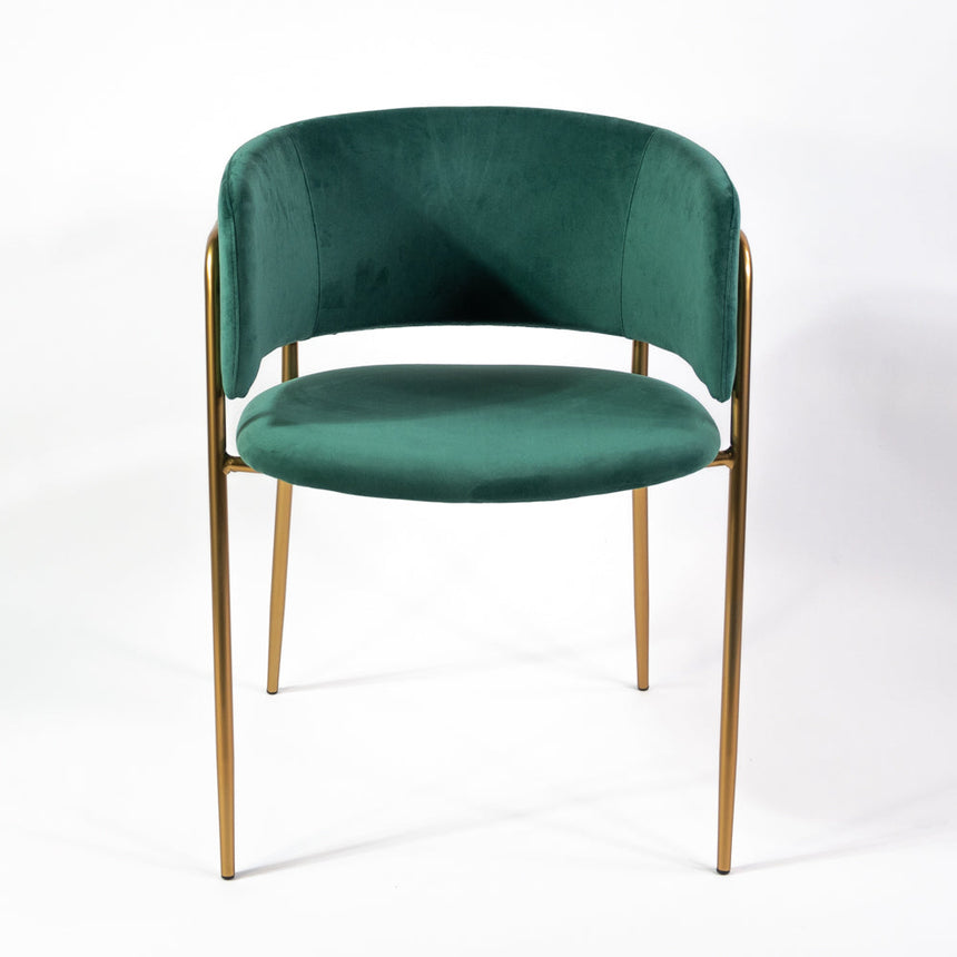 Jedálenská stolička Mia v zelenej farbe