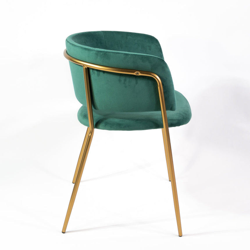 Jedálenská stolička Mia v zelenej farbe