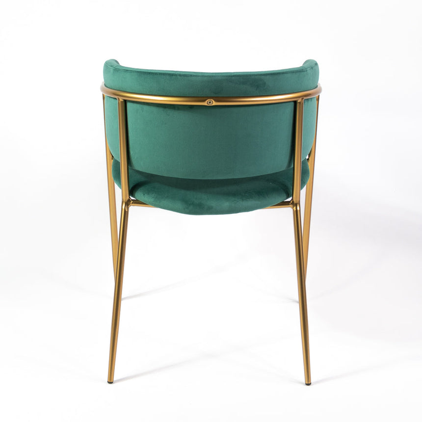 Jedálenská stolička Mia v zelenej farbe