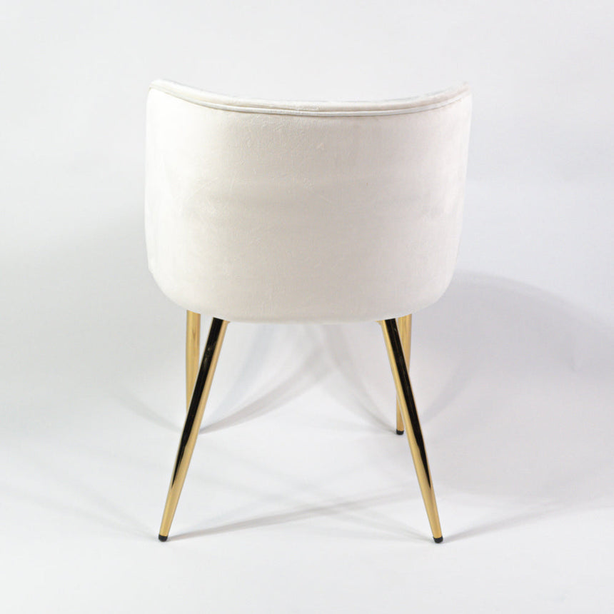 Jedálenská stolička KL Violet s výstužou v krémovej farbe