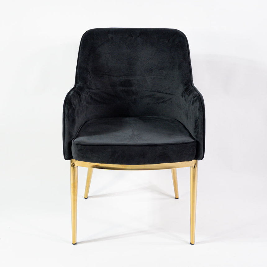 Prémiová jedálenská stolička KL Nolan v čiernej farbe