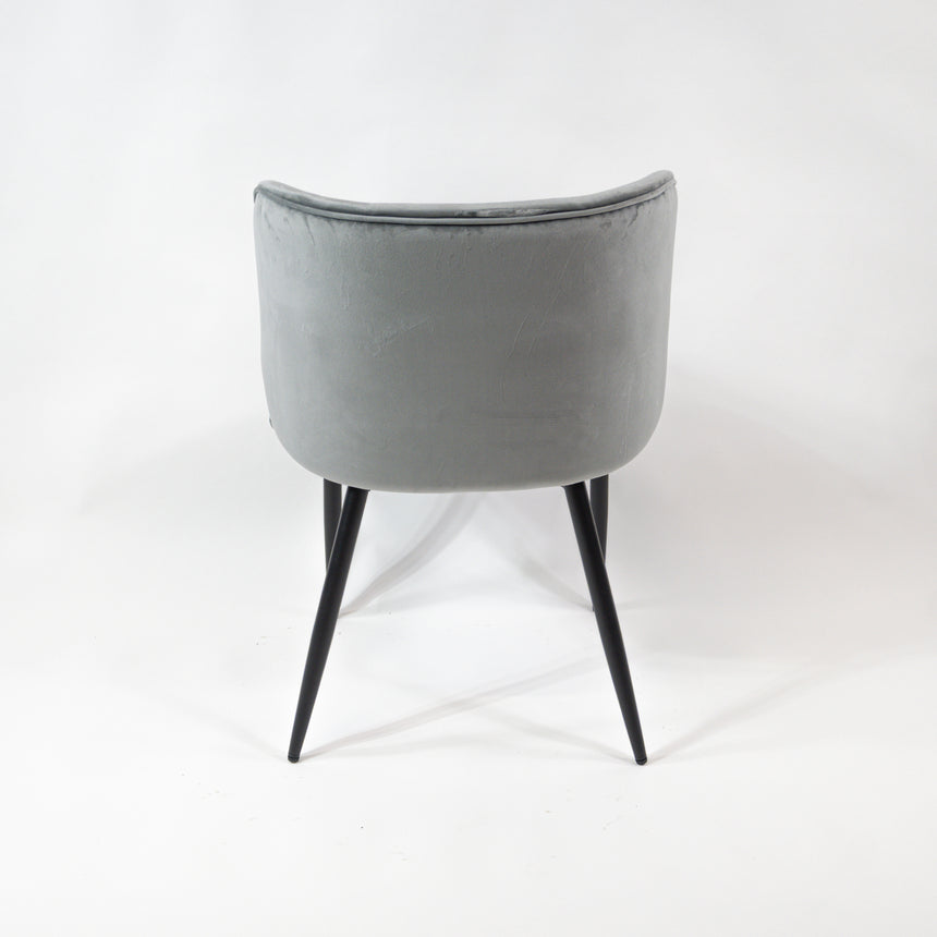 Jedálenská stolička KL Violet, sivá, 6-dielna ponuka