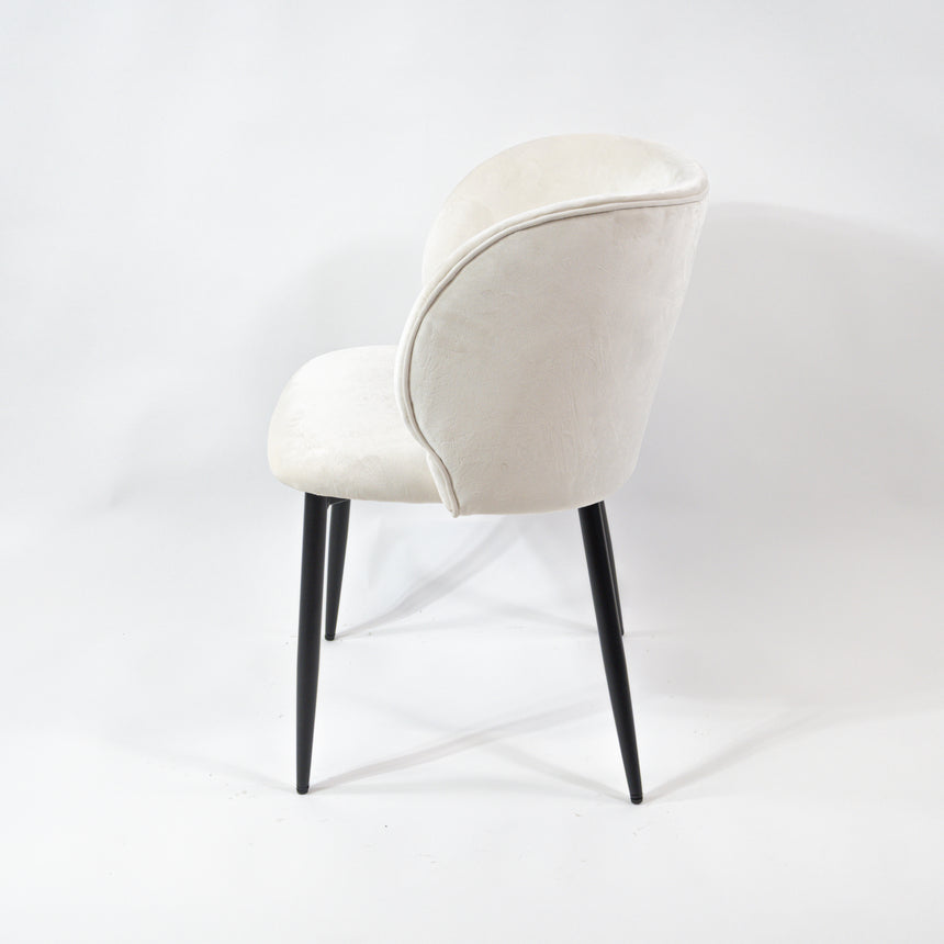 Jedálenská stolička KL Violet s výstužou, krémová, 6-dielna ponuka