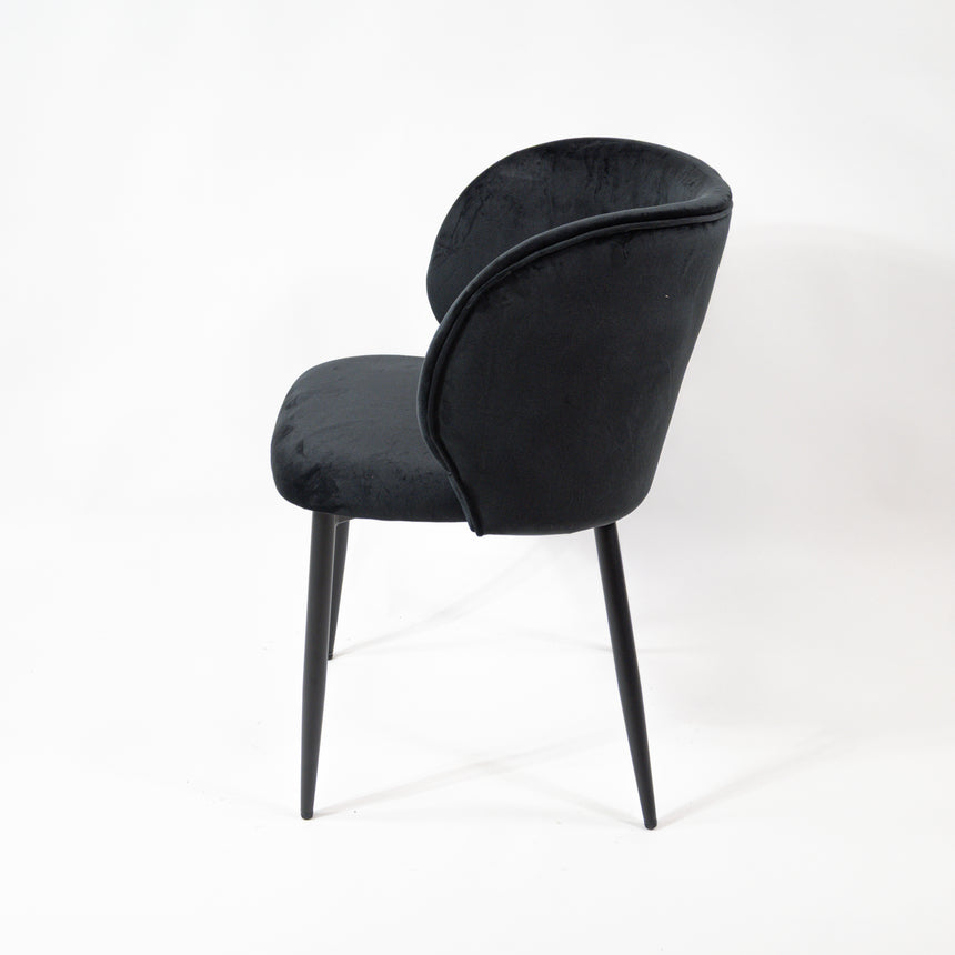 Jedálenská stolička KL Violet, čierna, 6-dielna ponuka