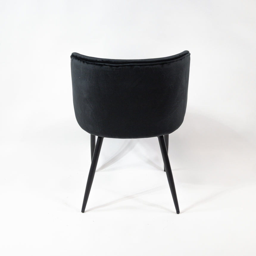 Jedálenská stolička KL Violet, čierna, 6-dielna ponuka