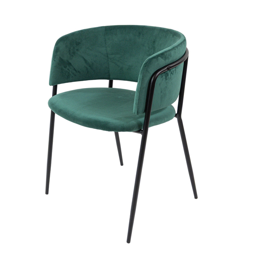 Jedálenská stolička KL Liam v zelenej farbe