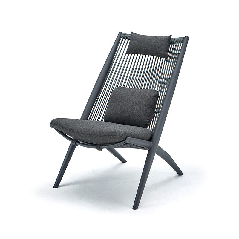 Grattoni záhradné kreslo Bahza antracit