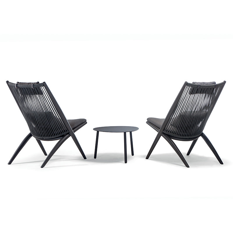 Grattoni záhradné kreslo Bahza antracit