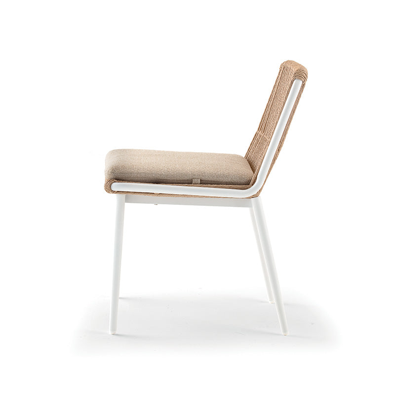 Grattoni záhradná stolička Como biela