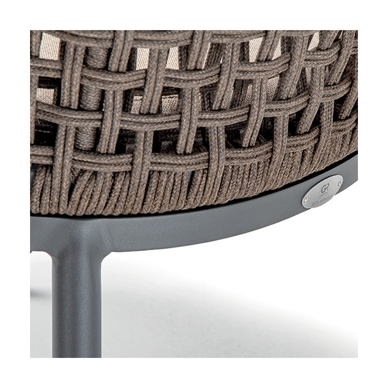 Grattoni záhradná stolička Cuba antracit/hnedá