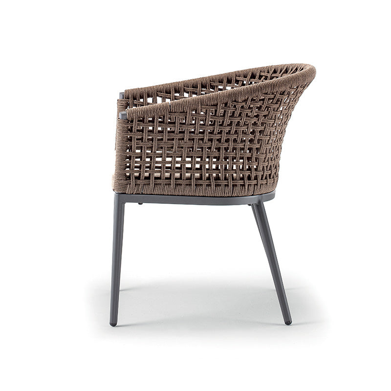 Grattoni záhradná stolička Cuba antracit/hnedá