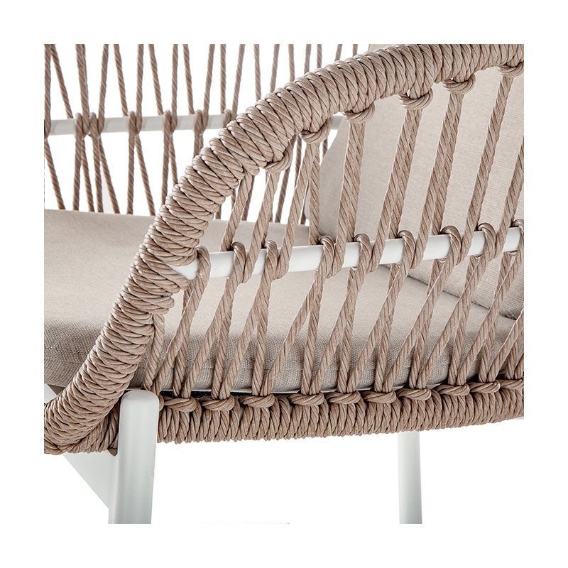 Grattoni záhradná stolička Elba biela/prírodná