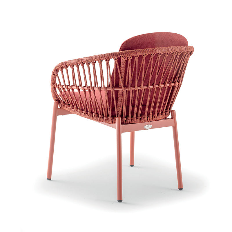 Grattoni záhradná stolička Elba červená