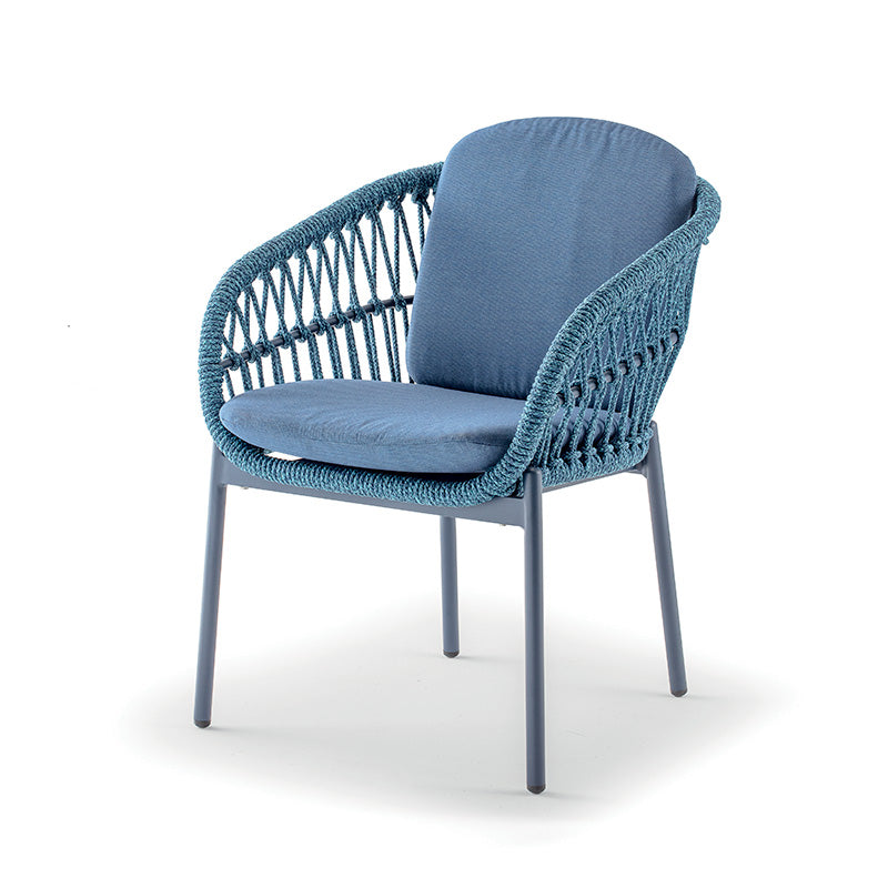 Grattoni záhradná stolička Elba modrá