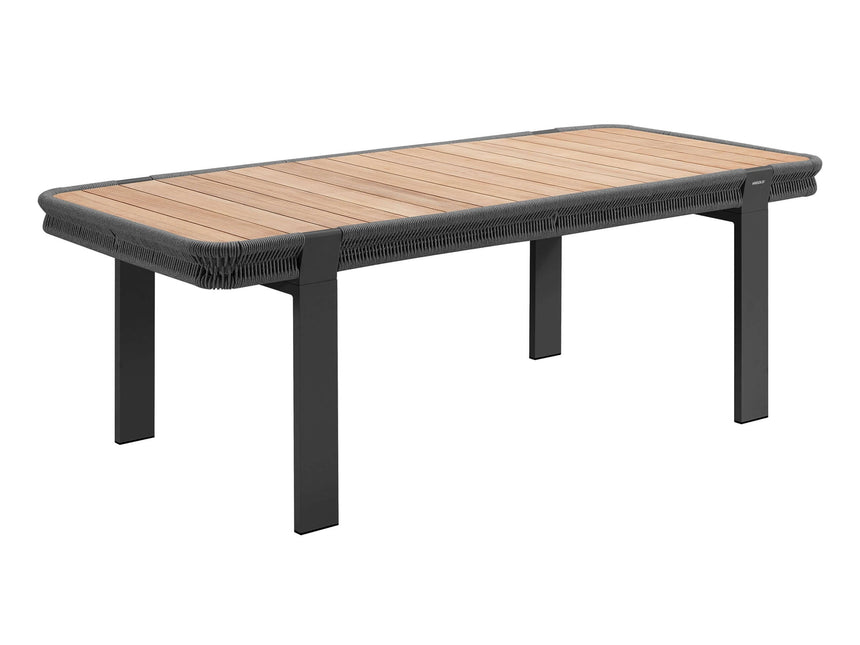 Záhradná jedálenská súprava Higold Borromeo pre 6 osôb v čiernej farbe