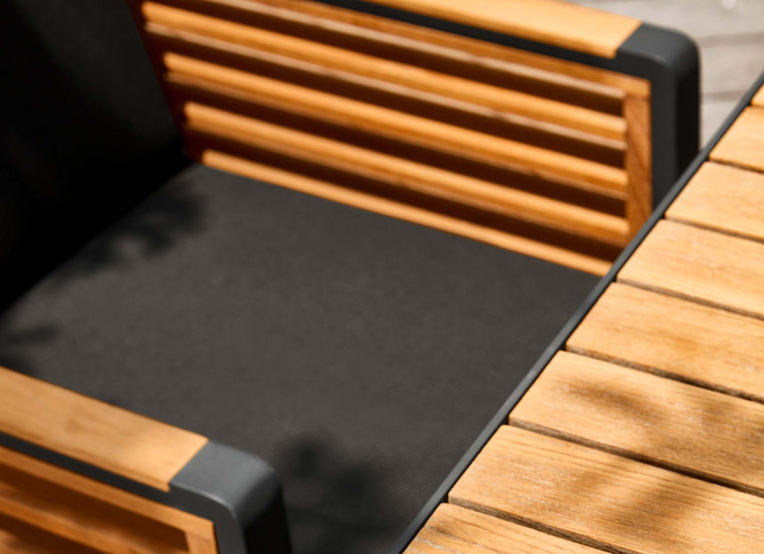 Záhradná jedálenská súprava Higold New York pre 6 osôb, čierna