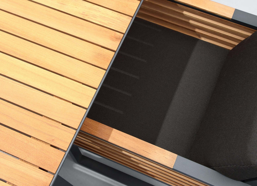 Záhradná jedálenská súprava Higold New York pre 6 osôb, čierna