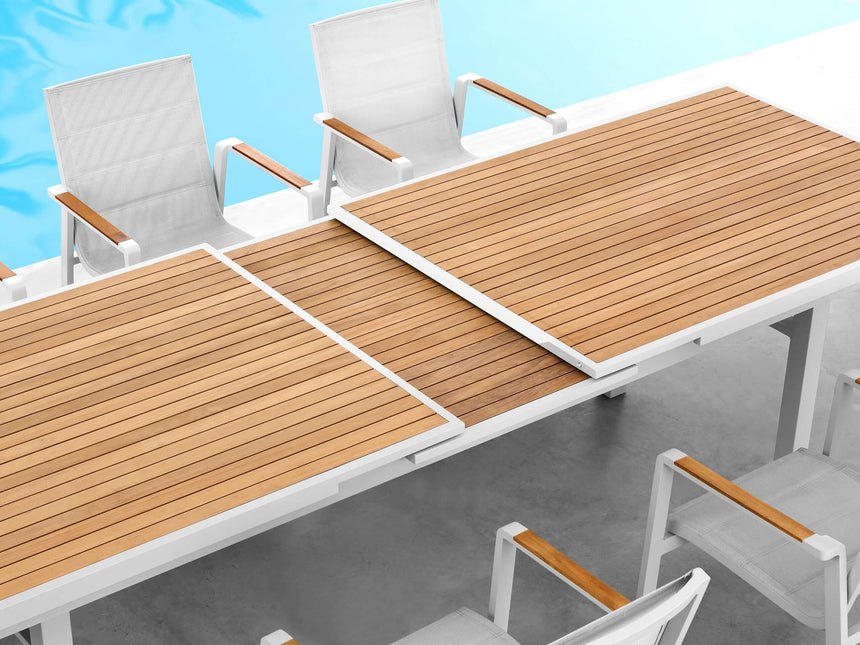 Higold Nofi - 10-miestna záhradná jedálenská súprava v béžovej farbe